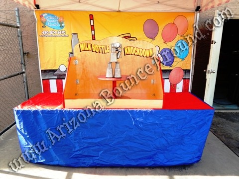 Milk Bottle Knockdown Carnival Game Rental AZ